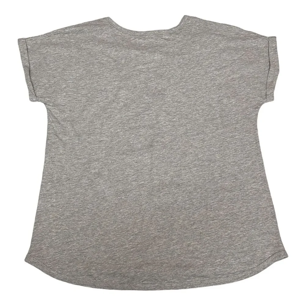 Disneyland‎ Resort T-Shirt Girls XL Grey Parks Mickey Mouse Logo Ears World Pink